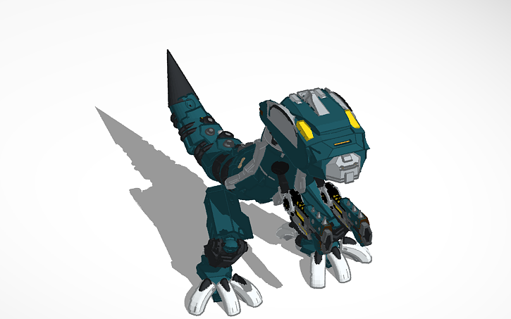 3D design MILITARY T REX WAR MECH - Tinkercad