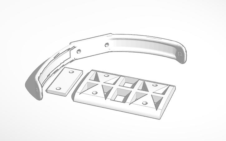 3D design mini talon landing gear - Tinkercad