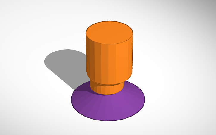 3D design mini suction bomb - Tinkercad