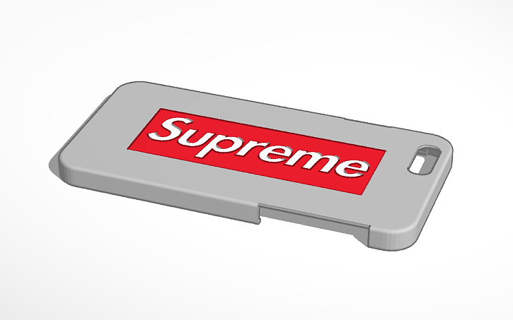 Supreme Iphone 6 Case Tinkercad Supreme Iphone 6 Case Tinkercad