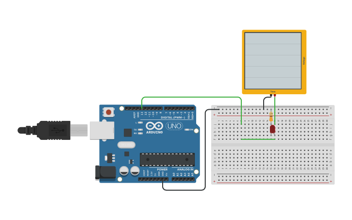 Circuit design #23 Arduino: Esempio timer N°1 - Tinkercad