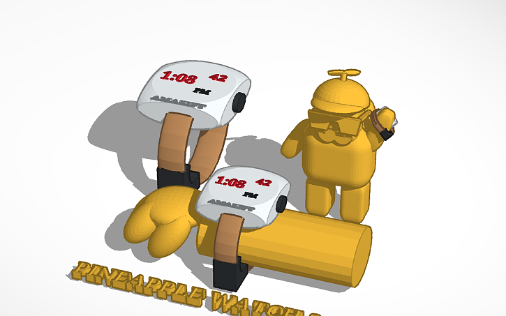3D design PINEAPPLE WATCH 2.0只要19000! | Tinkercad