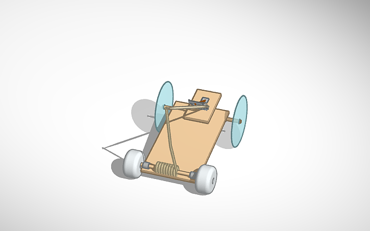 3D design Karla's Mouse Trap Car - Tinkercad