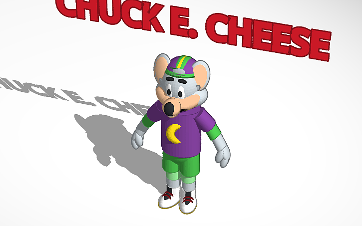 3D design Chuck E. Cheese - Tinkercad