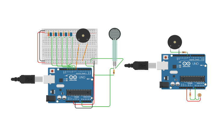Circuit design weight sensor - Tinkercad