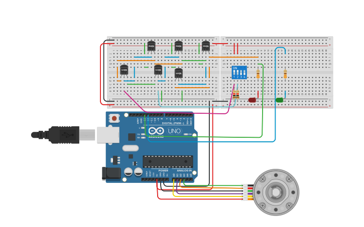Circuit design AND Gate | Tinkercad