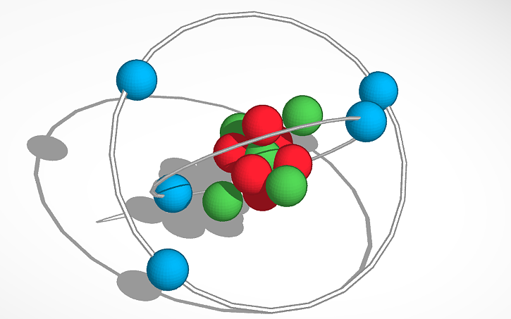 3D design Boron atom (not to scale) - Tinkercad