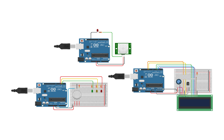 Circuit design Sensor with Arduino - Tinkercad