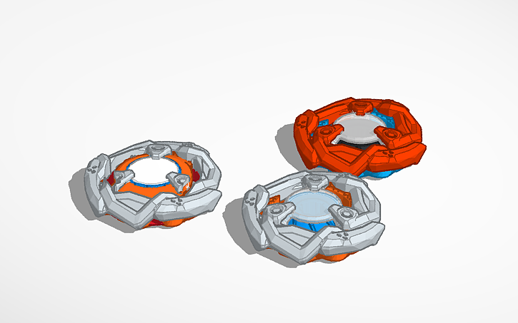 3D design Beyblade X ViperTail (Burst version) - Tinkercad