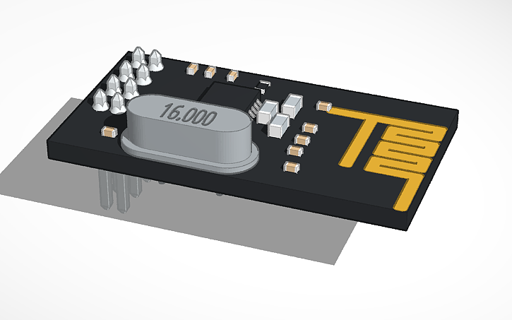 3D design nRF24L01 module | Tinkercad