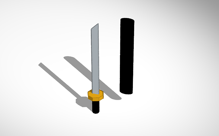 3D design sword | Tinkercad