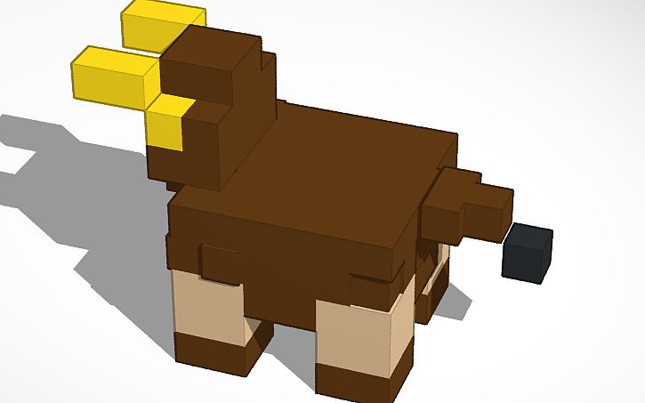 3D design man-bull minecraft mob contest ( it is sopposed to be uneven ...