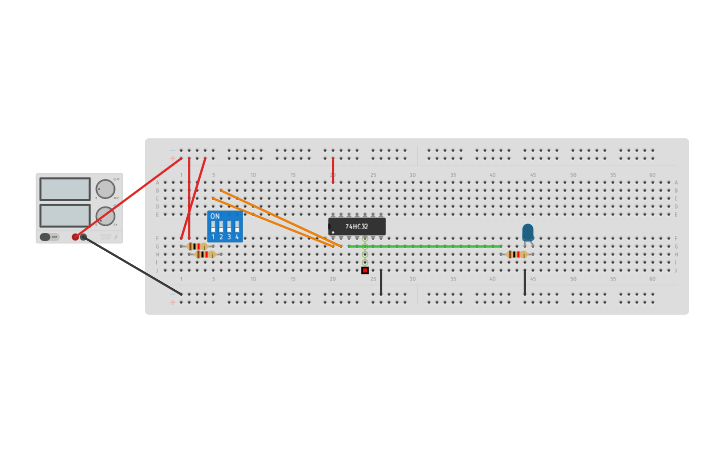 Circuit design OR_Gate | Tinkercad