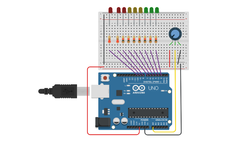 Circuit design TinkerCad Schematic Diagram Activity #1 - Tinkercad