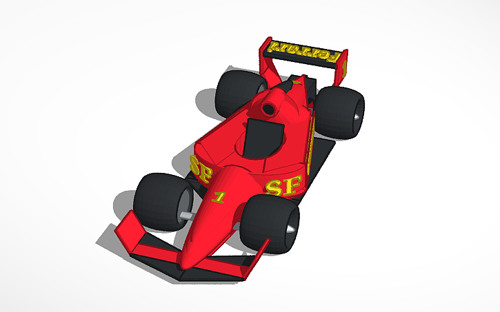 3D design f1 car from track | Tinkercad