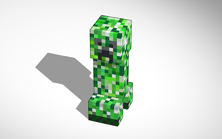 3D design Creeper Minecraft - Tinkercad