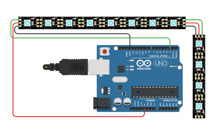Neopixel Strip Tinkercad
