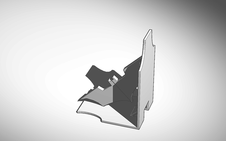 Batman Bookshelf Holder Tinkercad