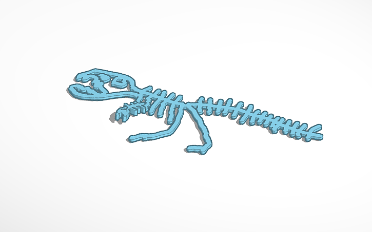 3D design dino iskeleton | Tinkercad