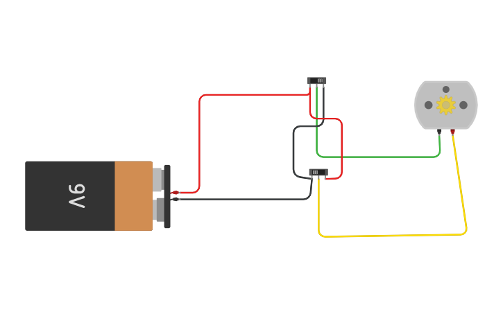 Circuit design I-2 Motor direction control | Tinkercad