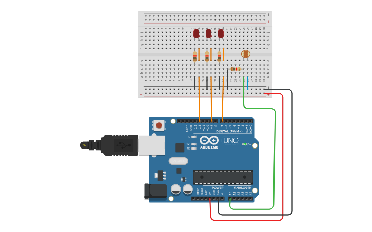 Circuit design Luisa Herrera #7 | Tinkercad