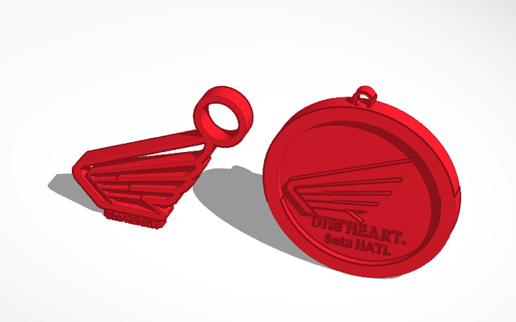 3D design Honda Keychains - Tinkercad