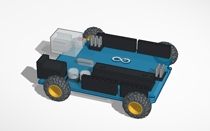 Cover Arduino Car 3D design Arduino Car - Tinkercad