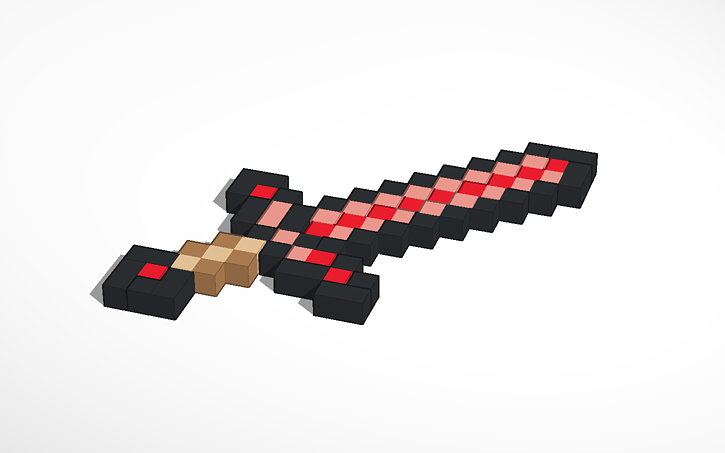 3D design Ruby Sword - Tinkercad