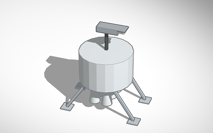 Solidworks Spacelander Design 3D design Copy of Lunar Lander | Tinkercad