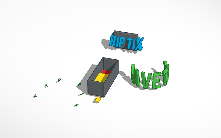 Roblox Tix Memorial Tinkercad