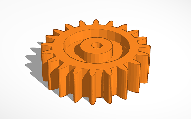 3D design Chaveiro Engrenagem - Tinkercad