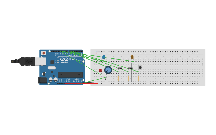 Circuit design Copy of LED Blink - Tinkercad
