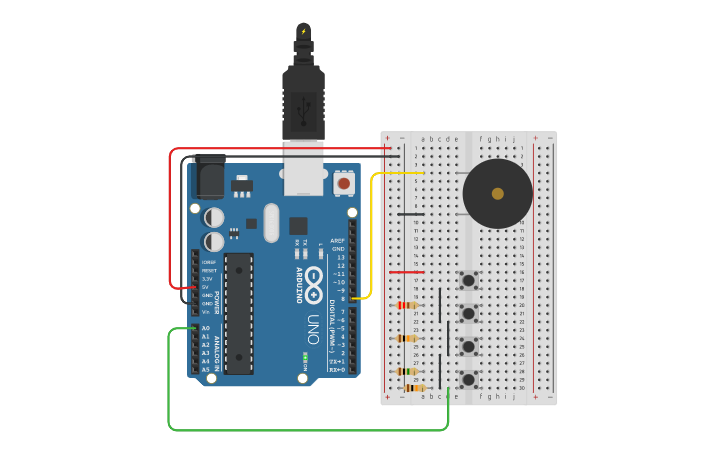 Arduino Keyboard Cad Circuit design Arduino Project #7 - Keyboard Instrument by Tuan Khai ...