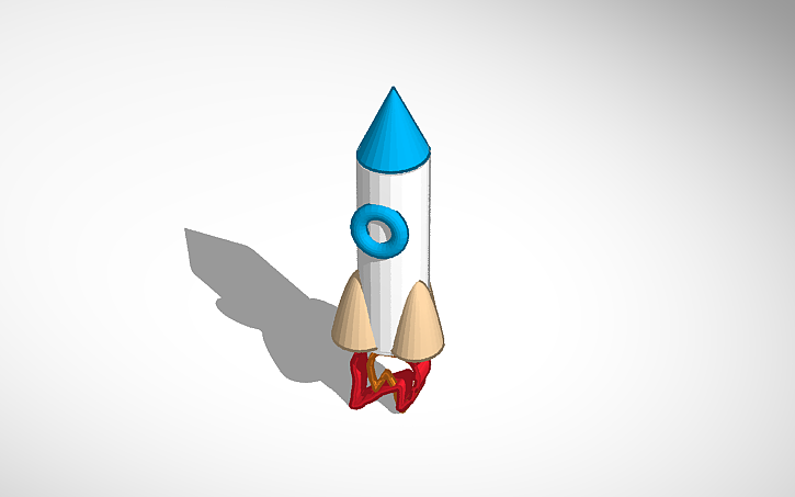 3D design fusée EB - Tinkercad