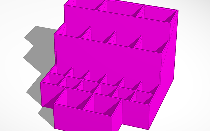 3d Design Final Makeup Container Tinkercad