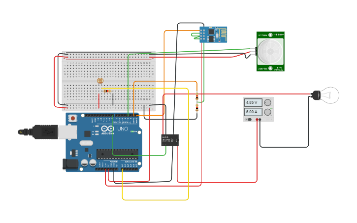 Circuit design IOT TASK 3 | Tinkercad