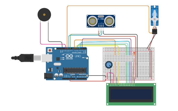 Led Distance Measurement Using Ultrasonic Sensor And