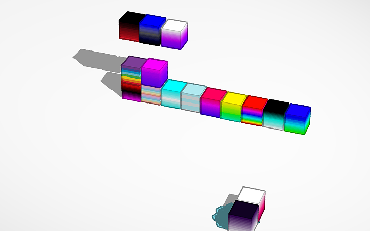 3D design gradients - Tinkercad