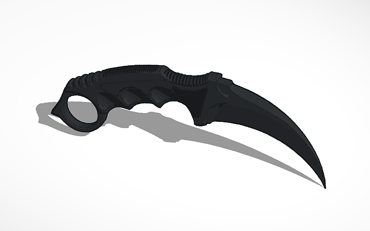 3D design Karambit - Tinkercad