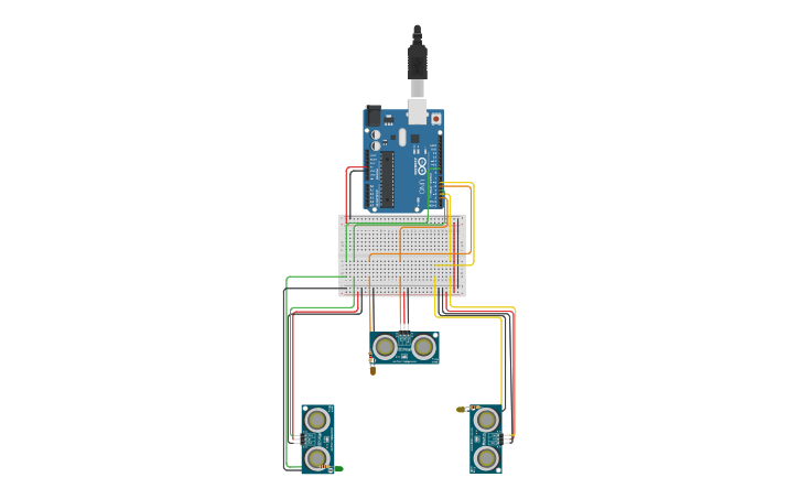 Circuit design Proximity_sensors - Tinkercad