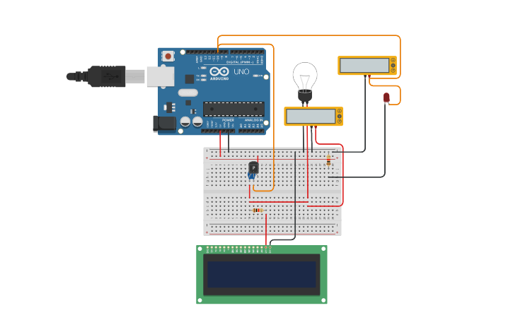 Circuit design de 0 à 5V arduino | Tinkercad