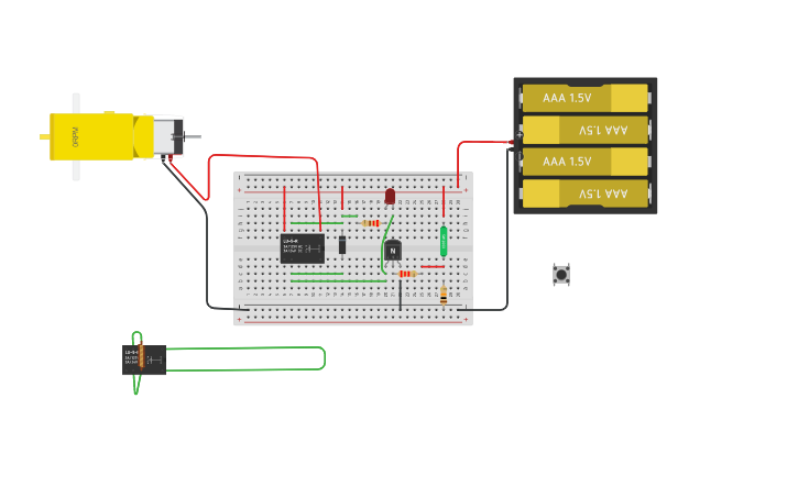 Circuit design Copy of Relay Level one - Tinkercad