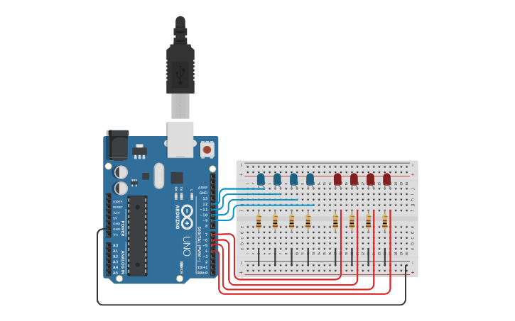 Circuit design Mechatronics Bonus - Tinkercad