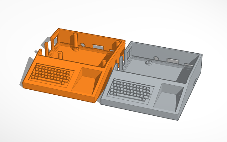 3D design TI99/4a Pi Box - Tinkercad