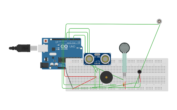 Circuit design Sensors project | Tinkercad