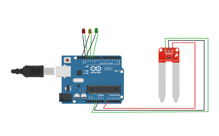 Circuit design Soil Moisture detector using Arduino and Soil Moisture ...