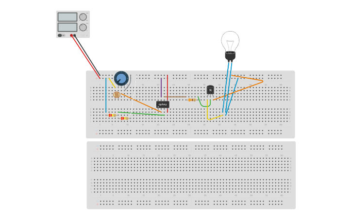 Circuit design Light Sensor v2 - Tinkercad