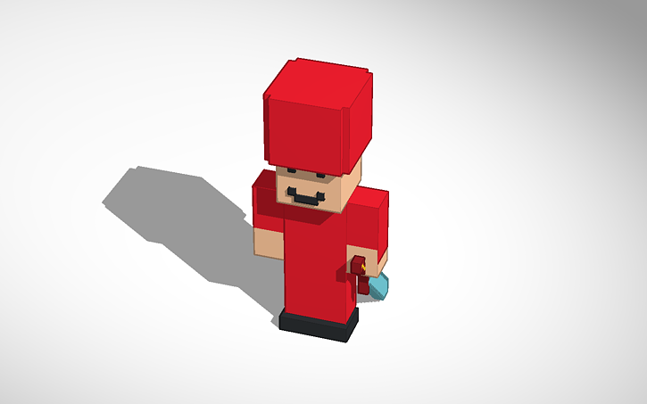 3D design Queens Guard (in crossy road) Tinkercad