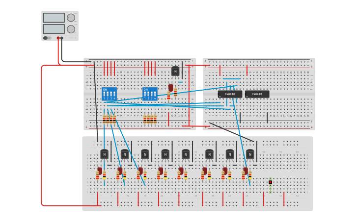 Circuit design TP1 Exo 3 - Tinkercad