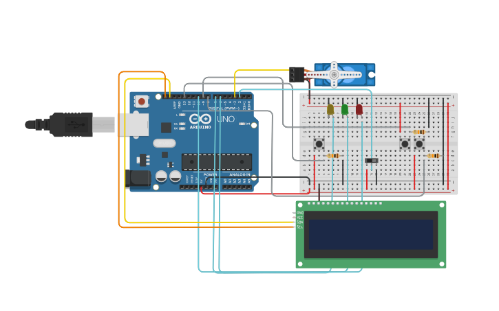 Circuit design Copy of lcd counter aaa | Tinkercad